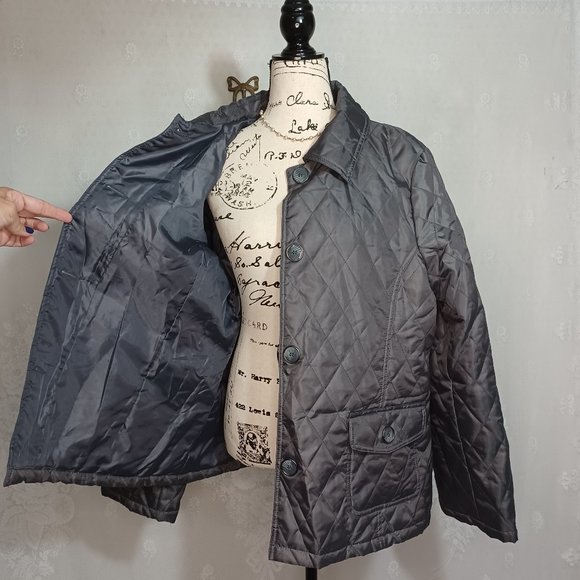 Free Spirit Dark Grey Quilted Nylon Lightweight Jacket XL - Picture 2 of 5